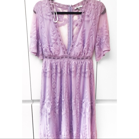⭐️ Lavender lace maxi dress - Picture 2 of 5